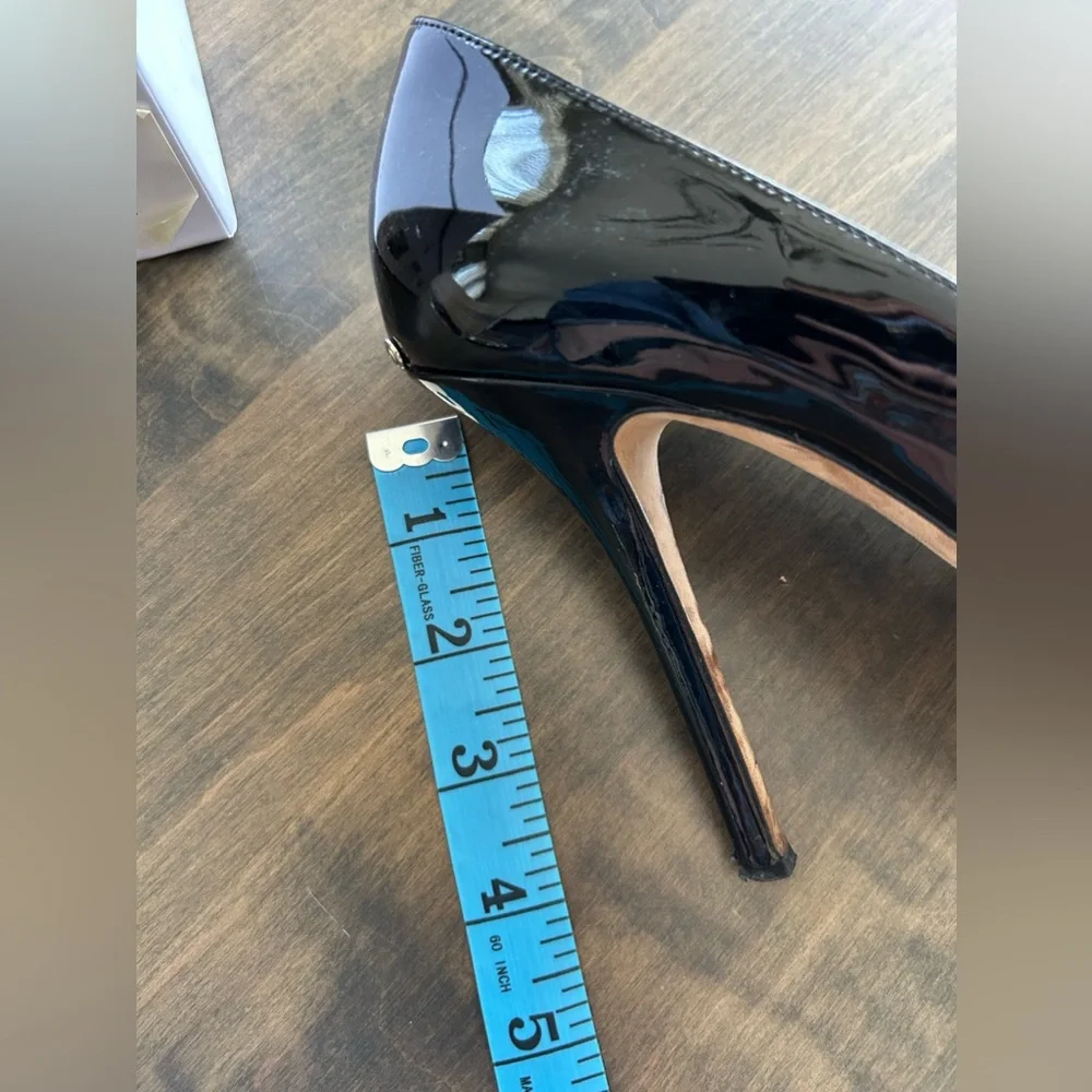 Miss Dior Escarpine Patented Leather Pumps Noir